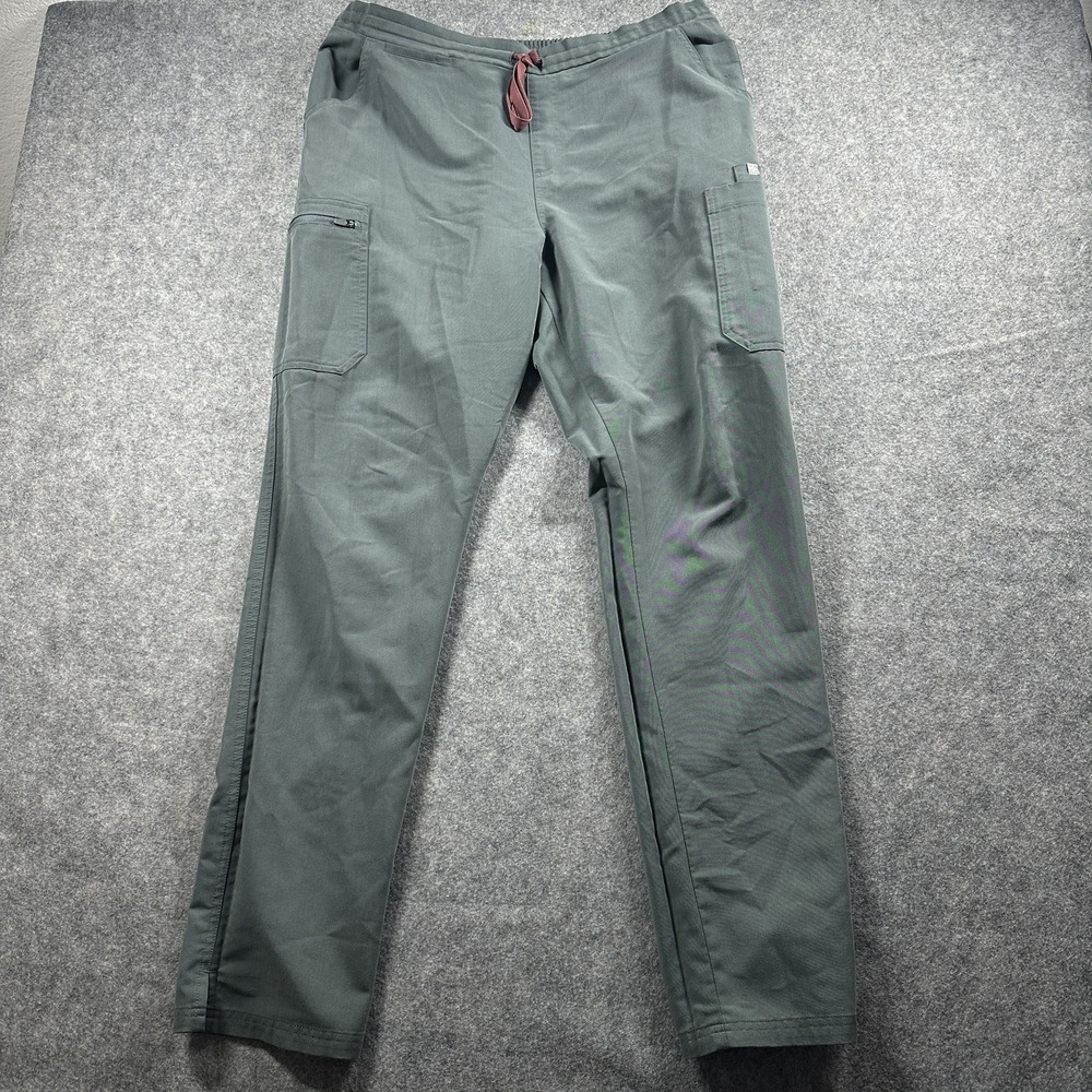 Figs‎ Pants Womens Large Tall Gray Technical Collection Drawstring Scrub